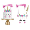 DIY Unicorn Cake Flag Birthday Decoration Set