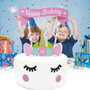 DIY Unicorn Cake Flag Birthday Decoration Set