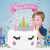 DIY Unicorn Cake Flag Birthday Decoration Set
