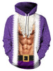 Christmas Printed Casual Pullover Hoodie