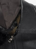 Fur Collar Zipper Warmth PU Leather Jacket