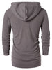 Asymmetric Zip Color Block Hoodie