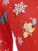 Christmas Print Vintage A-line Dress