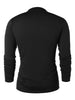Half Button Stand Collar T-shirt