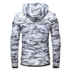 Drawstring Camo Zipper Hoodie