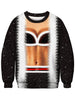 3D Body Printed Crew Neck Christmas Sweatshirt