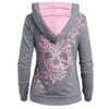 Butterflies Skull Front Pocket Hoodie