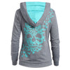 Butterflies Skull Front Pocket Hoodie