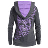 Butterflies Skull Front Pocket Hoodie