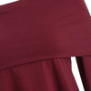 Off Shoulder Longline Asymmetrical T-shirt Women