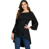 Off Shoulder Longline Asymmetrical T-shirt Women