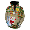 Christmas Tree Santa Jingle Bells Christmas Hoodie