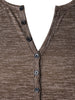 Long Sleeve Half Button Henley T-Shirt