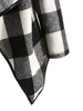 Drape Front Long Sleeve Plaid Jacket