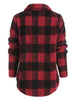Faux Fluffy Half Zip Checked Sweatshirt