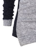 Asymmetric Color Block Pullover Sweater