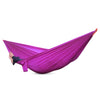 One Person Assorted Color Parachute Nylon Fabric Hammock with Strong Rope