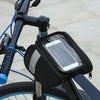 SAHOO 122005 Bicycle Top Tube Frame Bag with Phone Pouch for Pannier Bike