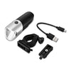 SAHOO 71385 USB Rechargeable Waterproof 3 Modes Bicycle Front LED Light