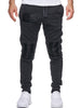 Patchwork Elastic Drawstring Casual Jogger Pants