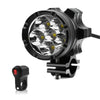 ZH - 738A1 Motorcycle LED Headlight 6 Lamp Bead 30W Front Light with Switch
