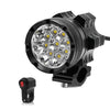 ZH - 738A2 Motorcycle LED Headlight 9 Lamp Bead 45W Front Light with Switch