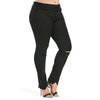 Ripped Plus Size Frayed Jeans