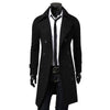Men Solid Long Woolen Coat Casual Business Male Jacket Outwear