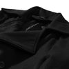 Men Solid Long Woolen Coat Casual Business Male Jacket Outwear