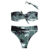 Women Sexy Print Wire Free Padded Bikini