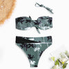 Women Sexy Print Wire Free Padded Bikini