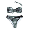 Women Sexy Print Wire Free Padded Bikini