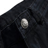 Men Denim Big Pocket Casual Slim Legs Zipper Pants