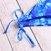 Spaghetti Strap Strapless Backless Padded Tie-dyed Print Low Waist Women Bikini Set
