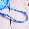 Spaghetti Strap Strapless Backless Padded Tie-dyed Print Low Waist Women Bikini Set