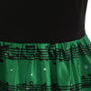 Christmas Cats Musical Notes Print Sleeveless Dress