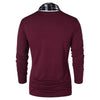 Scarf Collar Checked Print Destroyed T-shirt