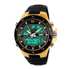 Skmei 1016 Water Resistance  LED Watch with Double Movt Day Date Function