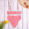 Padded Women Bikini Set 2 Piece High Waist Swimsuit