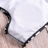 Flowers Pattern One Shoulder Women High Waist Bikini 2 Pieces Swimwear