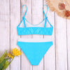 Padded Women Bikini Set 2 Piece High Waist Swimsuit