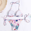Women Wire Free Print Padded Bikini