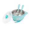5PCS Bethbear BS3181 Baby Suction Cup Thermal Insulation Bowl Milk Cup Spoon Fork