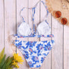 Printing Sexy Women Swimsuit Padded Front Push Up Bikini Set Beachwear