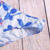Printing Sexy Women Swimsuit Padded Front Push Up Bikini Set Beachwear