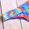 Women Sexy Colorful Print Strap Two-piece Swimwear Bikini Set