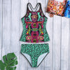 Leopard Print Swimwear Women Swimsuit Tankini Set Bathing Suit Beachwear