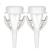 2pcs HT9025NX Milk Storage Bag Adapters Breast Pump Connector Clip BPA-free Extension Tube
