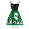 Vintage Christmas Printed Cami Dress