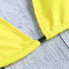 Women Sexy Color Blocking Strap Two-piece Swimwear Bikini Set